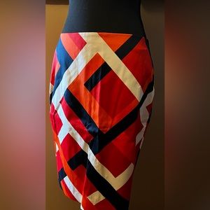 NWT Ann Taylor geometric print skirt